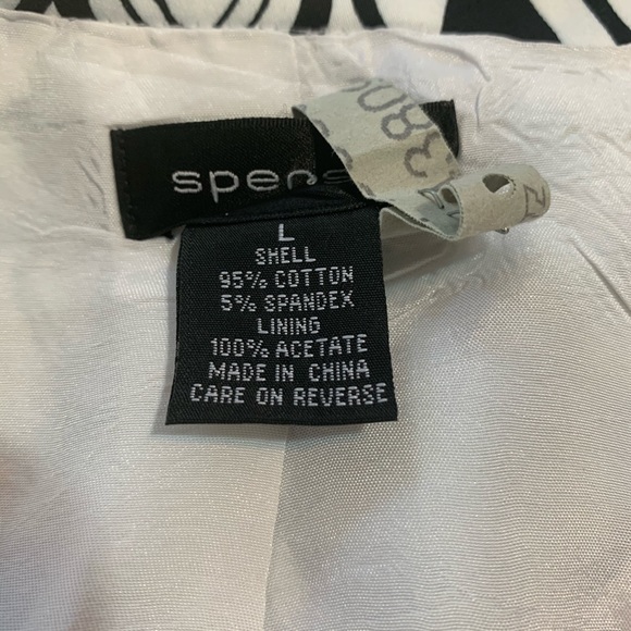 Spense Black & White Floral Print Jacket - Picture 6 of 6